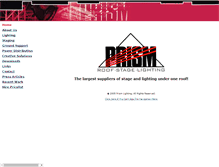 Tablet Screenshot of prismlighting.co.uk